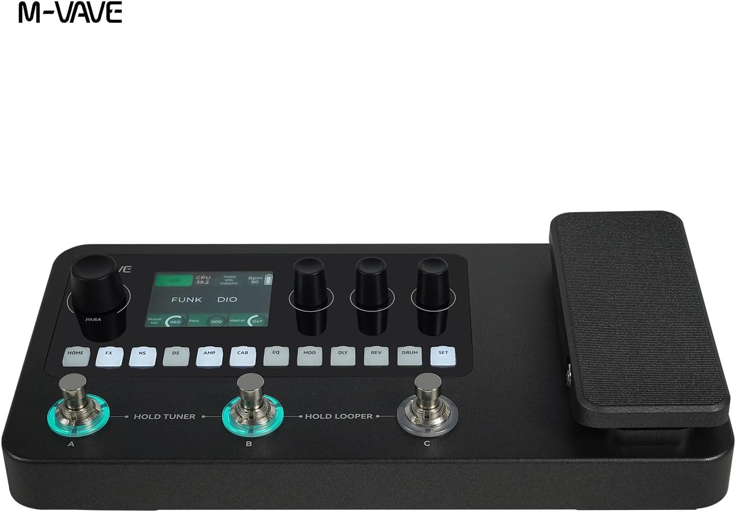 M-VAVE MK-20 Guitar Multi Effects Processor with 320+ Effects, 120